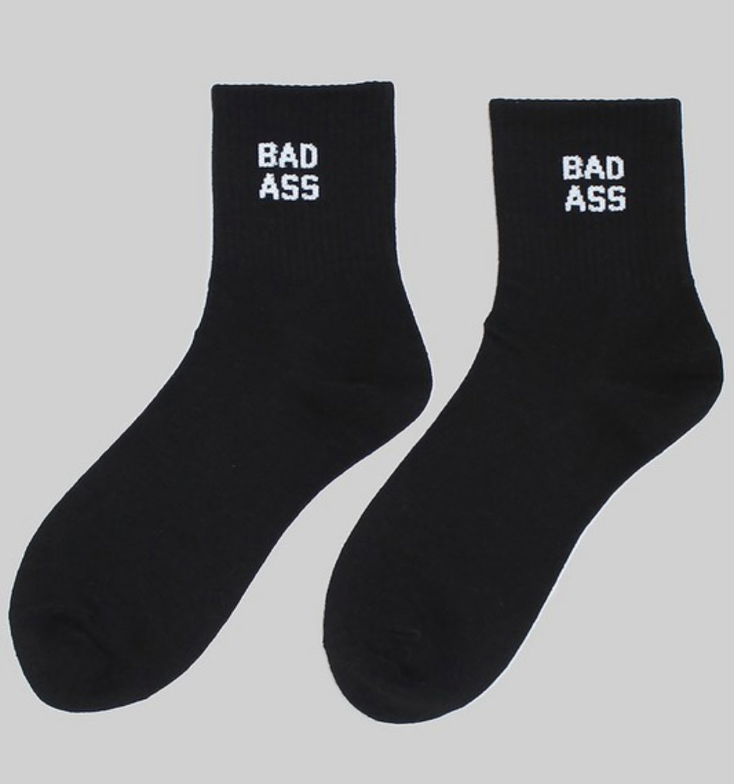 Black Bad Ass Socks