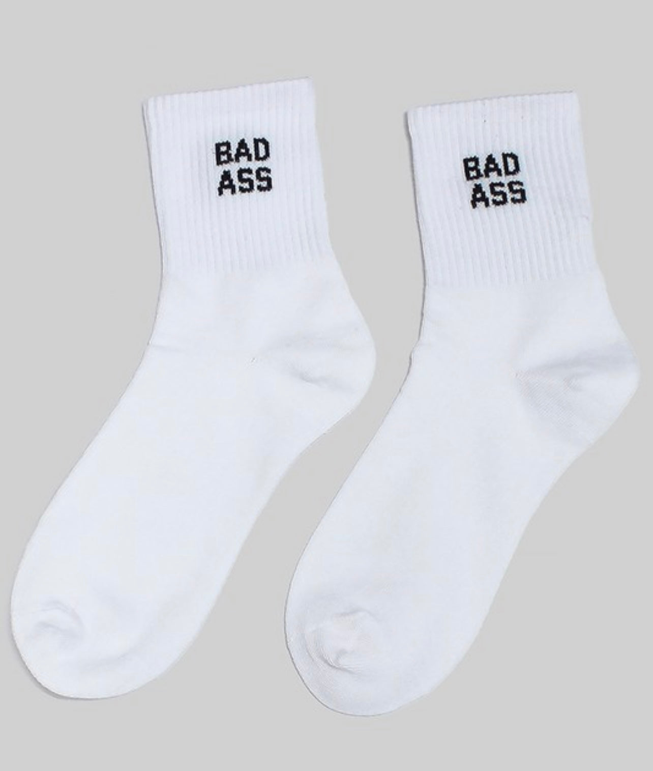 White Bad Bitch Socks