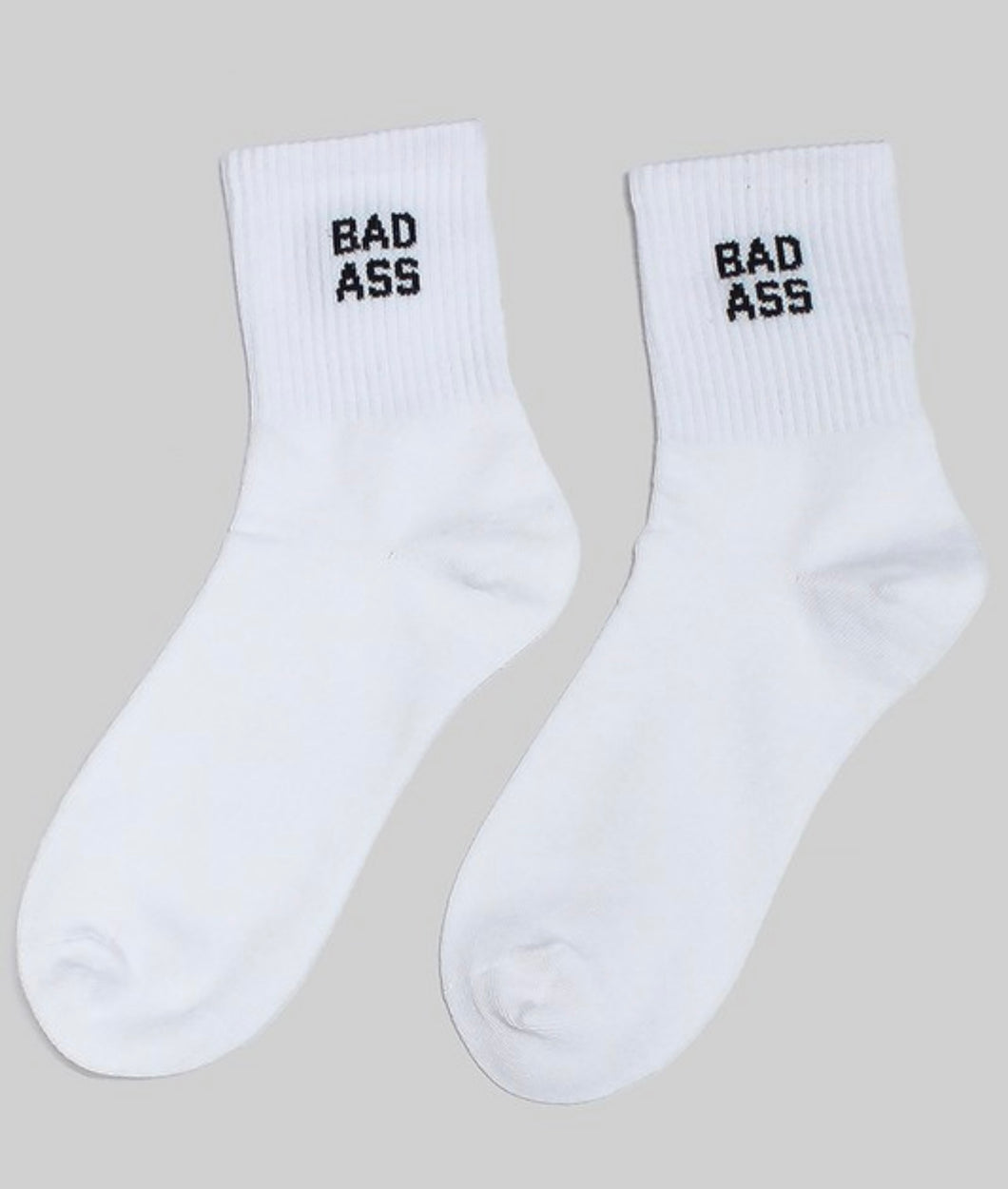 White Bad Bitch Socks