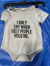 Load image into Gallery viewer, Ugly People Onesie  3-6 mths
