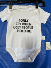 Load image into Gallery viewer, Ugly People Onesie  3-6 mths
