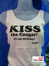 Load image into Gallery viewer, KISS The Cougar It’s My Birthday Tank Top

